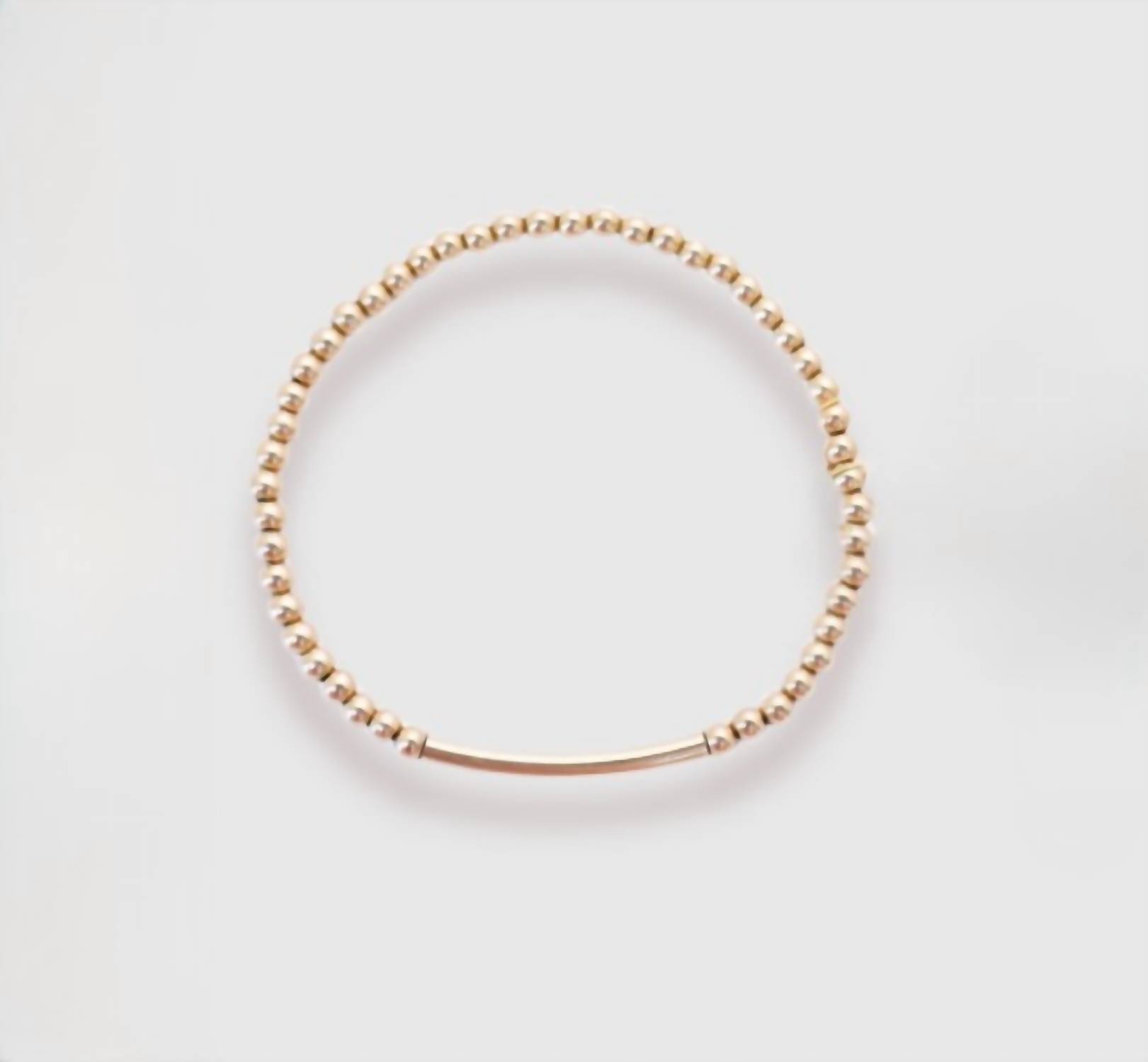 New Beaded Blondes Women's Bar Bracelet In Gold